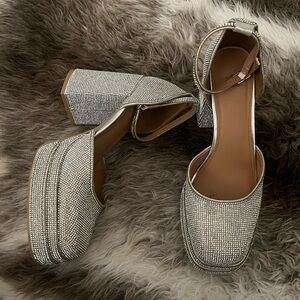 Target Silver Women's Block Heels